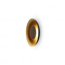 Koncept Inc RMW-09-SW-OWT-HW+18BD-MBG - Ramen  9" (Oiled Walnut) with 18" back dish (Matte Black w/ Gold Interior)